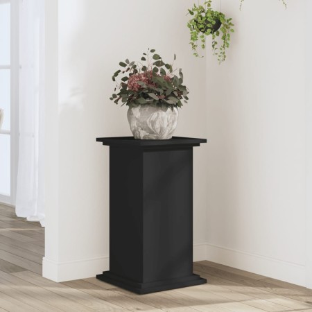 Soportes para plantas madera de ingeniería negro 33x33x60 cm de , Soportes para macetas - Ref: Foro24-852961, Precio: 53,51 €...