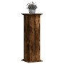 Engineered smoked oak wood plant stands 33x33x100cm by , Pot stands - Ref: Foro24-852982, Price: 62,99 €, Discount: %