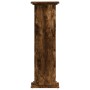 Engineered smoked oak wood plant stands 33x33x100cm by , Pot stands - Ref: Foro24-852982, Price: 62,99 €, Discount: %