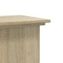 Soportes de plantas madera ingeniería roble Sonoma 33x33x100 cm de , Soportes para macetas - Ref: Foro24-852980, Precio: 69,5...