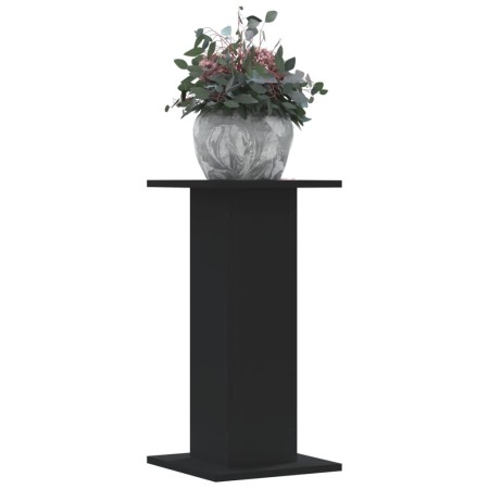 Soportes de plantas 2 uds madera ingeniería negro 30x30x60 cm de , Soportes para macetas - Ref: Foro24-3307856, Precio: 54,04...