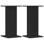 Soportes de plantas 2 uds madera ingeniería negro 30x30x60 cm de , Soportes para macetas - Ref: Foro24-3307856, Precio: 62,67...