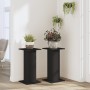 Soportes de plantas 2 uds madera ingeniería negro 30x30x60 cm de , Soportes para macetas - Ref: Foro24-3307856, Precio: 62,67...