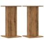 Plant stands 2 units oak wood artisan 30x30x60 cm by , Pot stands - Ref: Foro24-3307863, Price: 68,38 €, Discount: %