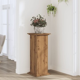 Engineered oak wood plant stands, artisan design, 33x33x80 cm. by , Pot stands - Ref: Foro24-852977, Price: 57,61 €, Discount: %