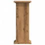 Engineered oak wood plant stands, artisan design, 33x33x80 cm. by , Pot stands - Ref: Foro24-852977, Price: 57,51 €, Discount: %