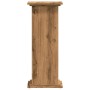 Soportes de planta madera ingeniería roble artisian 33x33x80 cm de , Soportes para macetas - Ref: Foro24-852977, Precio: 57,5...