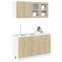 4-piece engineered oak Sonoma kitchen furniture set by , Kitchen cabinets - Ref: Foro24-3307657, Price: 255,60 €, Discount: %