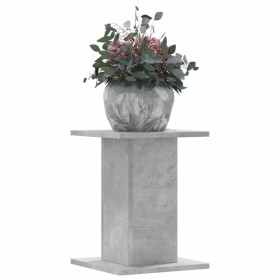 Soportes para plantas 2 uds madera gris hormigón 30x30x40 cm de , Soportes para macetas - Ref: Foro24-3307849, Precio: 48,78 ...