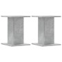 Soportes para plantas 2 uds madera gris hormigón 30x30x40 cm de , Soportes para macetas - Ref: Foro24-3307849, Precio: 48,78 ...