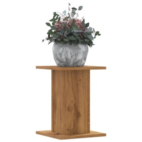 Plant stands 2 units oak wood artisan 30x30x40 cm by , Pot stands - Ref: Foro24-3307854, Price: 52,15 €, Discount: %