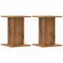 Plant stands 2 units oak wood artisan 30x30x40 cm by , Pot stands - Ref: Foro24-3307854, Price: 57,35 €, Discount: %