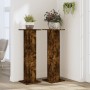 Plant stands 2 units smoked oak wood 30x30x95 cm by , Pot stands - Ref: Foro24-3307877, Price: 76,64 €, Discount: %