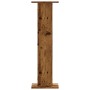 Soportes para plantas 2 uds madera roble envejecido 30x30x95 cm de , Soportes para macetas - Ref: Foro24-3307880, Precio: 84,...