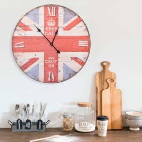 Reloj vintage de pared UK 60 cm de vidaXL, Relojes de pared - Ref: Foro24-325179, Precio: 24,99 €, Descuento: %