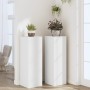 Soportes de plantas 2 uds madera ingeniería blanco 33x33x100 cm de , Soportes para macetas - Ref: Foro24-3307882, Precio: 142...