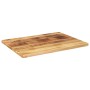 Rechteckiger Tisch aus grobem Mangoholz, 80x60x2,5 cm. von , Tischplatten - Ref: Foro24-371330, Preis: 56,91 €, Rabatt: %