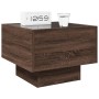 Bedside table with Infinity LED brown oak 40x40x30 cm by , Nightstands - Ref: Foro24-3284069, Price: 77,65 €, Discount: %