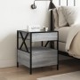 Coffee table with Infinity LED gray Sonoma 40x40x51 cm by , Nightstands - Ref: Foro24-3284104, Price: 100,31 €, Discount: %