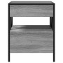 Coffee table with Infinity LED gray Sonoma 40x40x51 cm by , Nightstands - Ref: Foro24-3284104, Price: 100,31 €, Discount: %