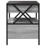 Coffee table with Infinity LED gray Sonoma 40x40x51 cm by , Nightstands - Ref: Foro24-3284104, Price: 100,31 €, Discount: %