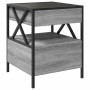 Coffee table with Infinity LED gray Sonoma 40x40x51 cm by , Nightstands - Ref: Foro24-3284104, Price: 100,31 €, Discount: %