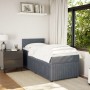 Cama box spring con colchón terciopelo gris oscuro 80x200 cm de , Camas y somieres - Ref: Foro24-3287585, Precio: 350,27 €, D...