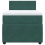 Box spring bed with dark green velvet mattress 80x200 cm by , Beds and slatted bases - Ref: Foro24-3287587, Price: 335,23 €, ...