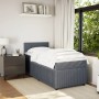 Cama box spring con colchón terciopelo gris oscuro 80x200 cm de , Camas y somieres - Ref: Foro24-3287591, Precio: 342,91 €, D...