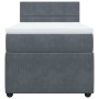 Cama box spring con colchón terciopelo gris oscuro 80x200 cm de , Camas y somieres - Ref: Foro24-3287591, Precio: 342,91 €, D...