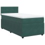 Box spring bed with dark green velvet mattress 80x200 cm by , Beds and slatted bases - Ref: Foro24-3287593, Price: 335,10 €, ...