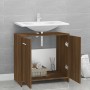 Oak brown plywood bathroom cabinet 60x33x60 cm by vidaXL, Bathroom furniture - Ref: Foro24-815527, Price: 41,16 €, Discount: %