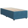 Box spring bed with blue velvet mattress 100x200 cm by , Beds and slatted bases - Ref: Foro24-3287660, Price: 401,73 €, Disco...