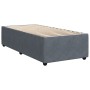 Box spring bed with dark gray velvet mattress 100x200 cm by , Beds and slatted bases - Ref: Foro24-3287669, Price: 420,79 €, ...