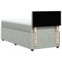 Cama box spring con colchón terciopelo gris claro 100x200 cm de , Camas y somieres - Ref: Foro24-3287674, Precio: 406,90 €, D...