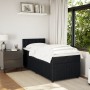 Box spring bed with black velvet mattress 100x200 cm by , Beds and slatted bases - Ref: Foro24-3287676, Price: 403,73 €, Disc...