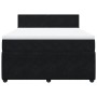 Box spring bed with black velvet mattress 160x200 cm by , Beds and slatted bases - Ref: Foro24-3287778, Price: 566,95 €, Disc...