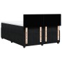 Box spring bed with black velvet mattress 160x200 cm by , Beds and slatted bases - Ref: Foro24-3287778, Price: 566,95 €, Disc...