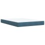 Cama box spring con colchón terciopelo azul 160x200 cm de , Camas y somieres - Ref: Foro24-3287786, Precio: 580,47 €, Descuen...