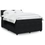 Cama box spring con colchón terciopelo negro 160x200 cm de , Camas y somieres - Ref: Foro24-3287790, Precio: 629,21 €, Descue...