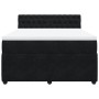 Box spring bed with black velvet mattress 160x200 cm by , Beds and slatted bases - Ref: Foro24-3287790, Price: 582,69 €, Disc...