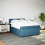 Cama box spring con colchón terciopelo azul 160x200 cm de , Camas y somieres - Ref: Foro24-3287792, Precio: 596,00 €, Descuen...