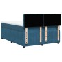 Cama box spring con colchón terciopelo azul 160x200 cm de , Camas y somieres - Ref: Foro24-3287792, Precio: 596,00 €, Descuen...