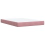 Box spring bed with pink velvet mattress 160x200 cm by , Beds and slatted bases - Ref: Foro24-3287799, Price: 584,67 €, Disco...