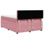 Box spring bed with pink velvet mattress 160x200 cm by , Beds and slatted bases - Ref: Foro24-3287799, Price: 584,67 €, Disco...