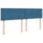 Box spring bed with blue velvet mattress 200x200 cm by , Beds and slatted bases - Ref: Foro24-3287828, Price: 709,19 €, Disco...