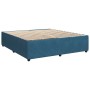 Box spring bed with blue velvet mattress 200x200 cm by , Beds and slatted bases - Ref: Foro24-3287828, Price: 709,19 €, Disco...