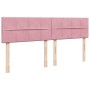 Cama box spring con colchón terciopelo rosa 200x200 cm de , Camas y somieres - Ref: Foro24-3287835, Precio: 728,76 €, Descuen...