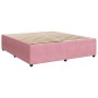 Cama box spring con colchón terciopelo rosa 200x200 cm de , Camas y somieres - Ref: Foro24-3287835, Precio: 715,69 €, Descuen...