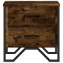 Bedside tables 2 units smoked oak engineered wood 40x41x40 cm by , Nightstands - Ref: Foro24-848509, Price: 92,90 €, Discount: %